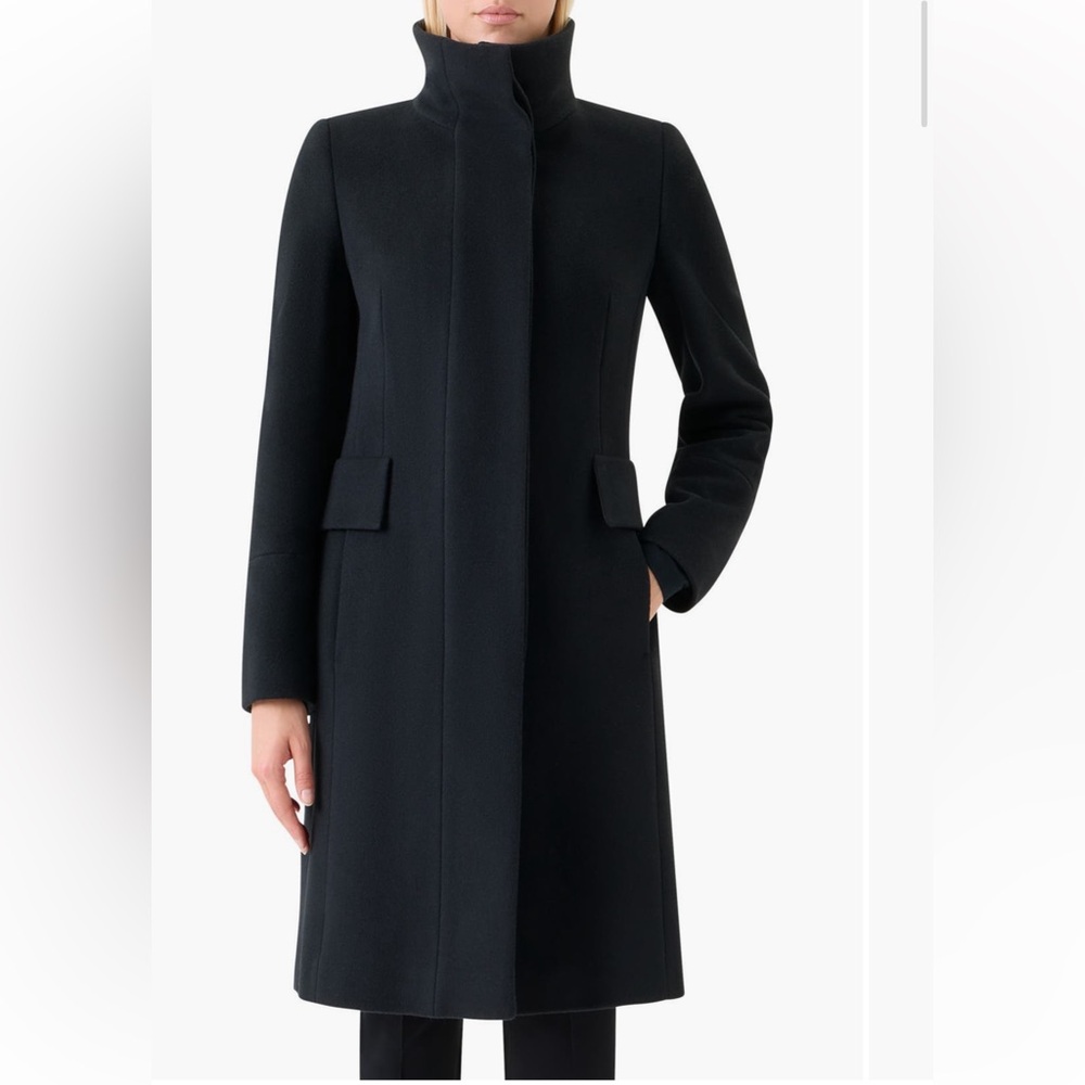 Akris Punto Black Pea Coat for Women